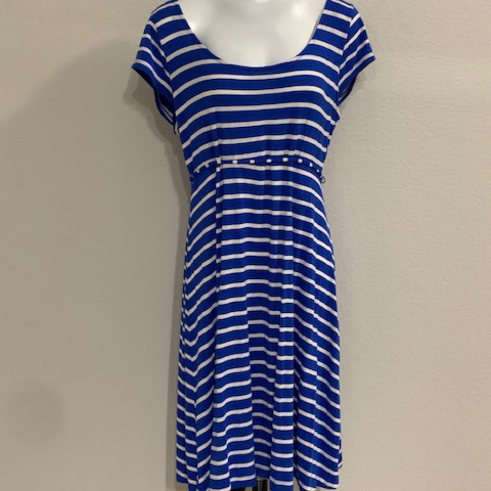 Motherhood Maternity Stripe Dress Size Large